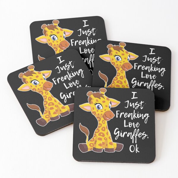 Item preview, Funny I Freaking Love Giraffes for Giraffe Zoo Lovers designed and sold by sunnym79.