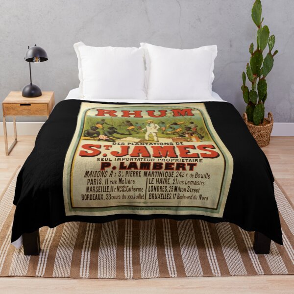 Item preview, retro rhum saint james vintage reclame designed and sold by CorasPosters.