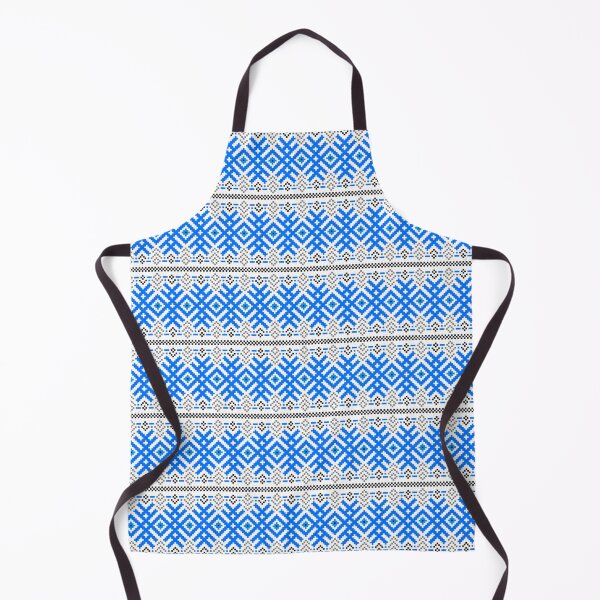 Item preview, Unity - Force Protection Abundance - Ethno Ukrainian Traditional Pattern - Slavic Ornament Blue White Black designed and sold by GrandTartaria.