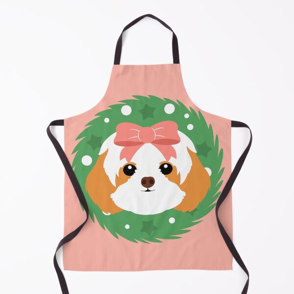 Item preview, Shih Tzu Christmas Wreath designed and sold by Lulupainting.