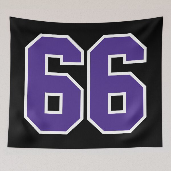 Item preview, Sixty-Six Purple Jersey Number Sports 66 designed and sold by HelloFromAja.