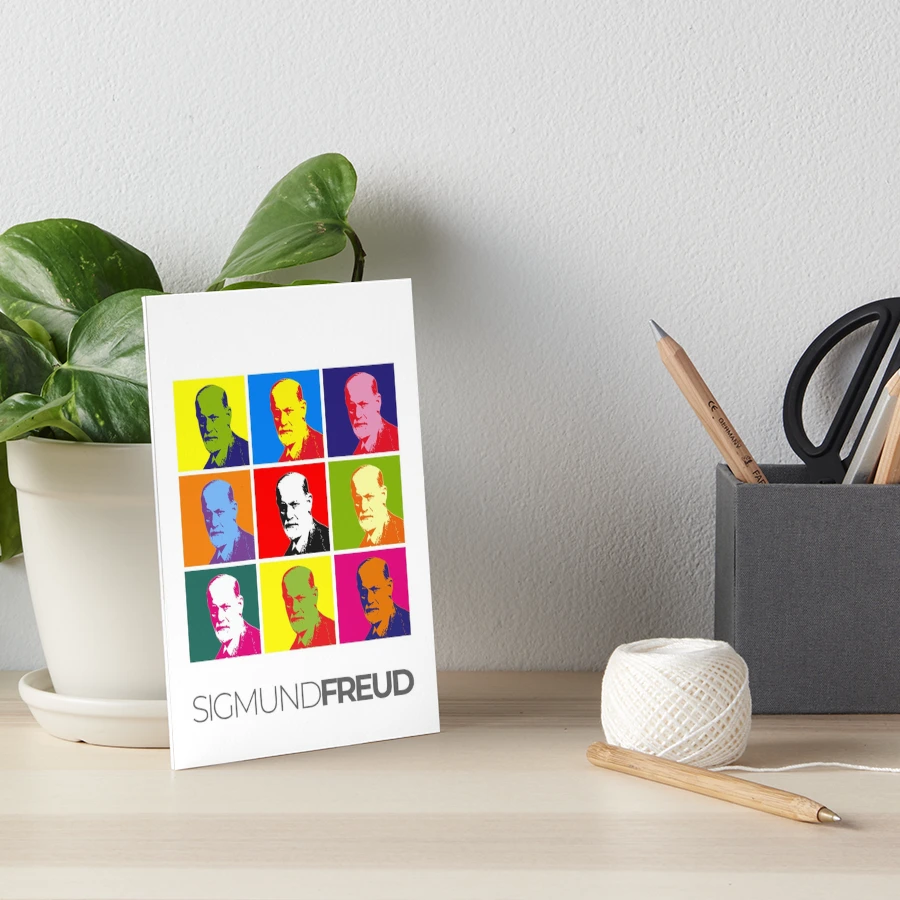 Sigmund Freud pop-art portrait poster