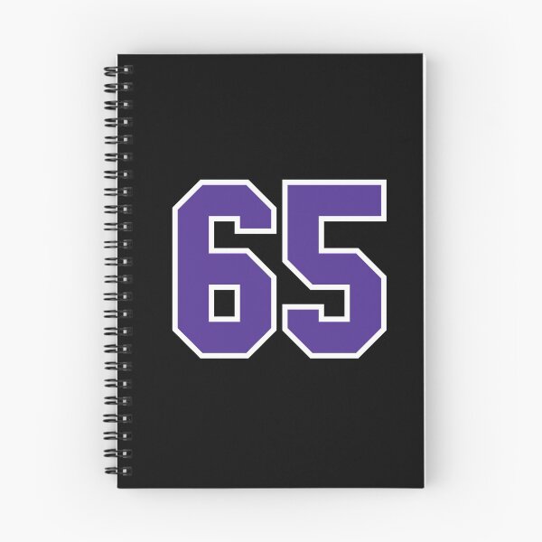 Item preview, Sixty-Five Purple Jersey Number Sports 65 designed and sold by HelloFromAja.