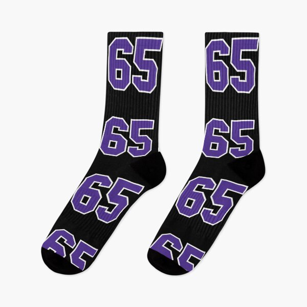 Item preview, Sixty-Five Purple Jersey Number Sports 65 designed and sold by HelloFromAja.