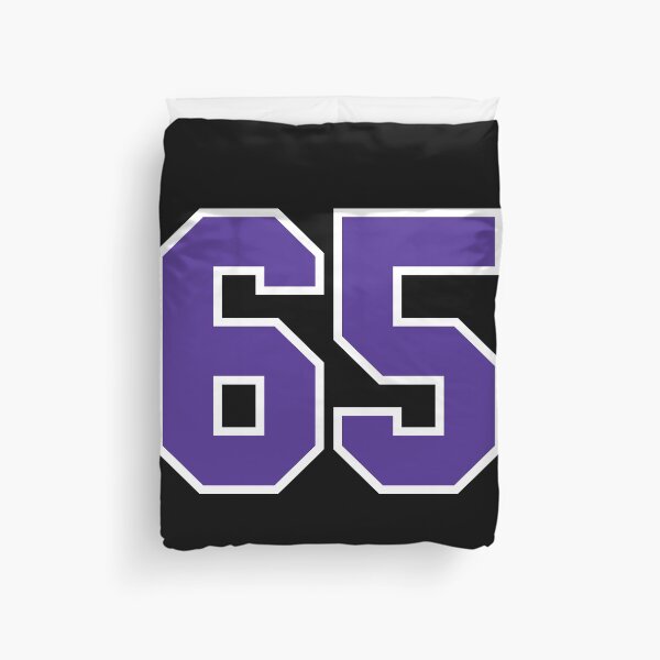 Item preview, Sixty-Five Purple Jersey Number Sports 65 designed and sold by HelloFromAja.