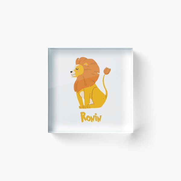 Item preview, Ronin Lion Baby Boy Wild Animal Name designed and sold by HelloFromAja.