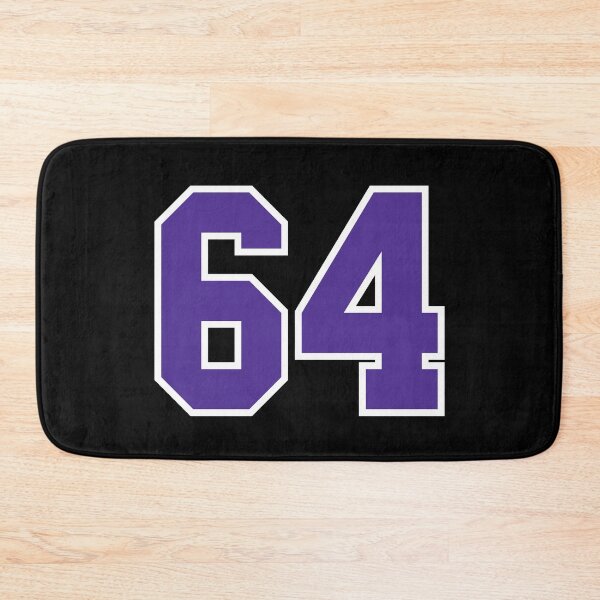 Item preview, Sixty-Four Purple Jersey Number Sports 64 designed and sold by HelloFromAja.