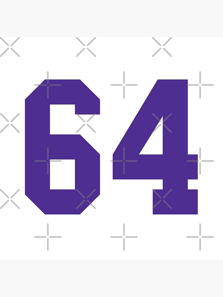 Ninety-Eight Purple Jersey Number Sports 98 Sticker for Sale by  HelloFromAja