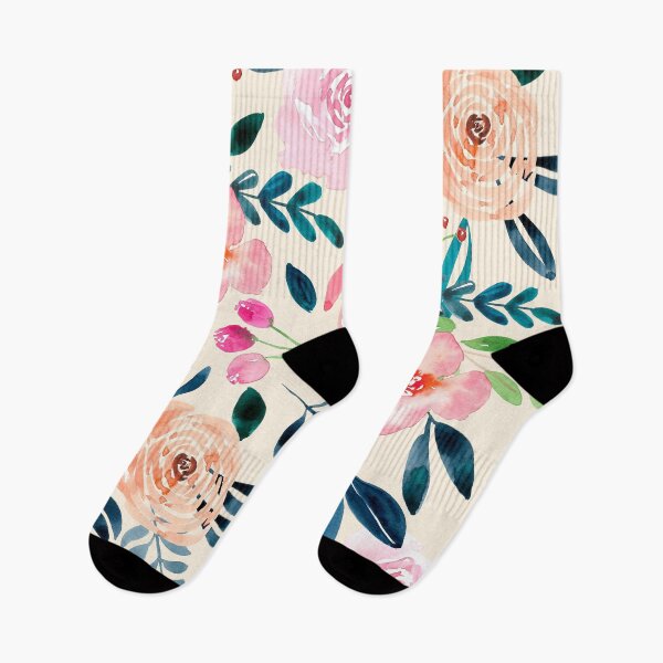 Item preview, Pretty Watercolor Flowers designed and sold by adortopia.