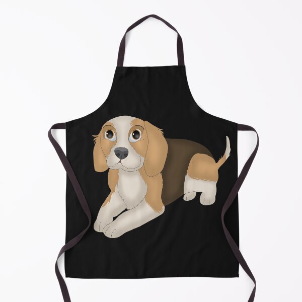 Item preview, cute dog in brown and white with black designed and sold by Ryzdesain.