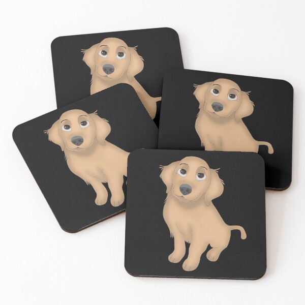 Item preview, brown cute dog cartoon designed and sold by Ryzdesain.