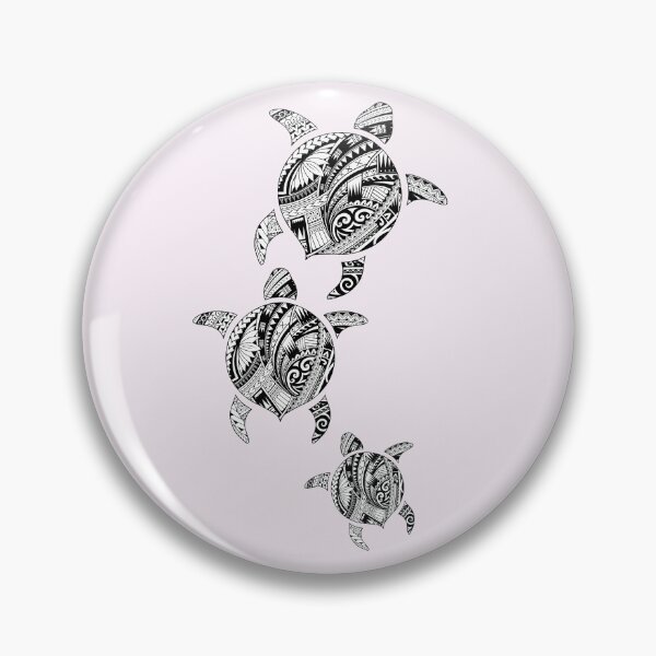 Item preview, Polynesian Turtle tattoo family designed and sold by Aroha Designs.