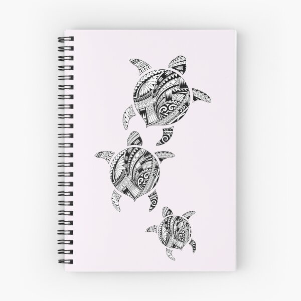 Item preview, Polynesian Turtle tattoo family designed and sold by Aroha Designs.