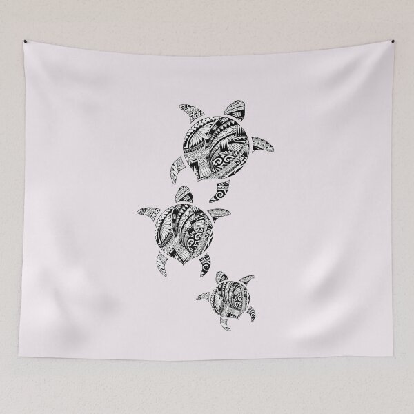 Item preview, Polynesian Turtle tattoo family designed and sold by Aroha Designs.