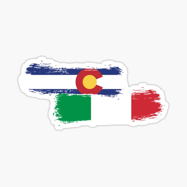 Colorado Italian Pride Paint Sticker