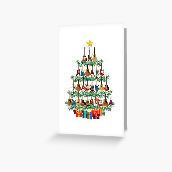 Artikel-Vorschau von Gitarre Weihnachtsbaum, designt und verkauft von TeeZui Art.
