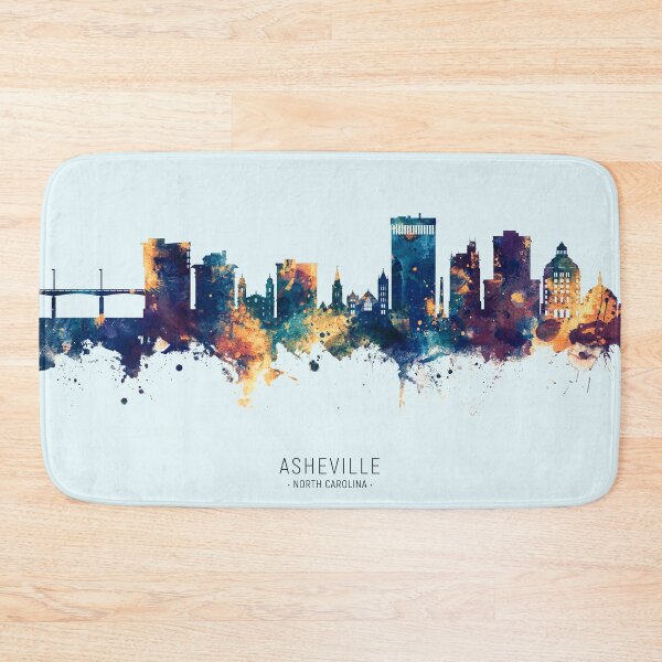 Item preview, Asheville North Carolina Skyline designed and sold by ArtPrints.