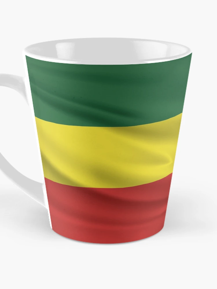Thumbnail 3 of 4, Coffee Mug, Wavy Rastafarian Flag designed and sold by RastaMerch.