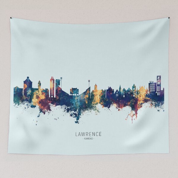 Item preview, Lawrence Kansas Skyline designed and sold by ArtPrints.