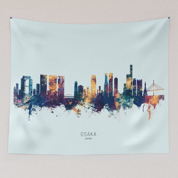 Item preview, Osaka Japan Skyline designed and sold by ArtPrints.