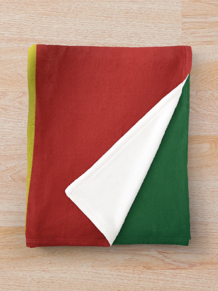 Thumbnail 3 of 6, Throw Blanket, Wavy Rastafarian Flag designed and sold by RastaMerch.