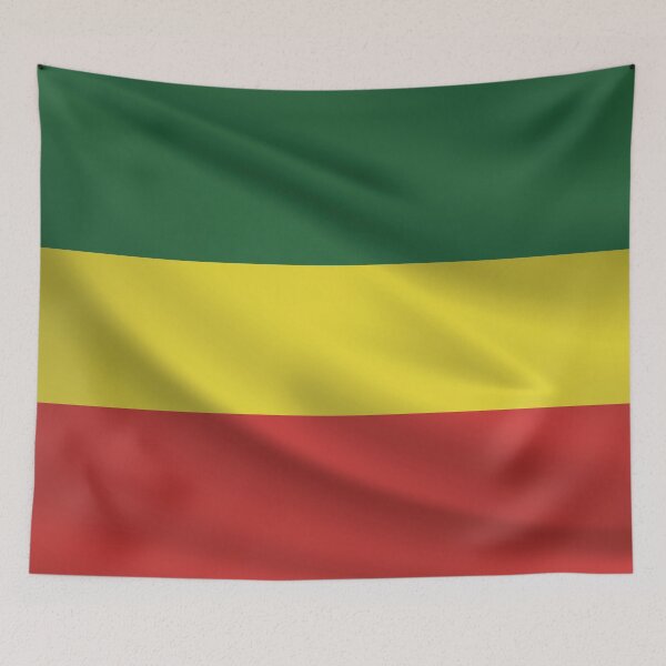 Item preview, Wavy Rastafarian Flag designed and sold by RastaMerch.