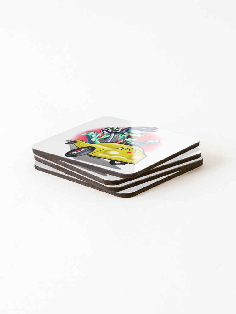 Thumbnail 4 of 5, Coasters (Set of 4), Hot Rod Rotten designed and sold by MetroInk.