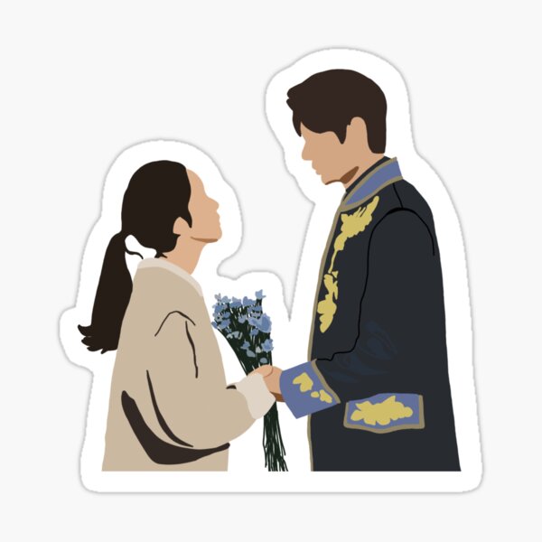 Aperçu de l'œuvre Scène emblématique du roi éternel monarque Lee Gon et Jung Tae Eul créée et vendue par jocelapng.