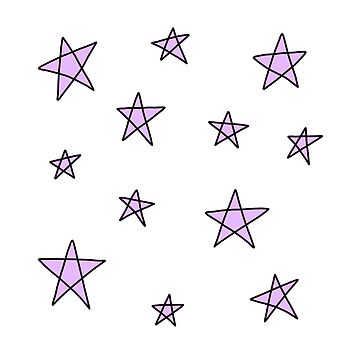 Pegatina for Sale con la obra «paquete de pegatinas estrellas de color  púrpura claro» de taylorsilvaa