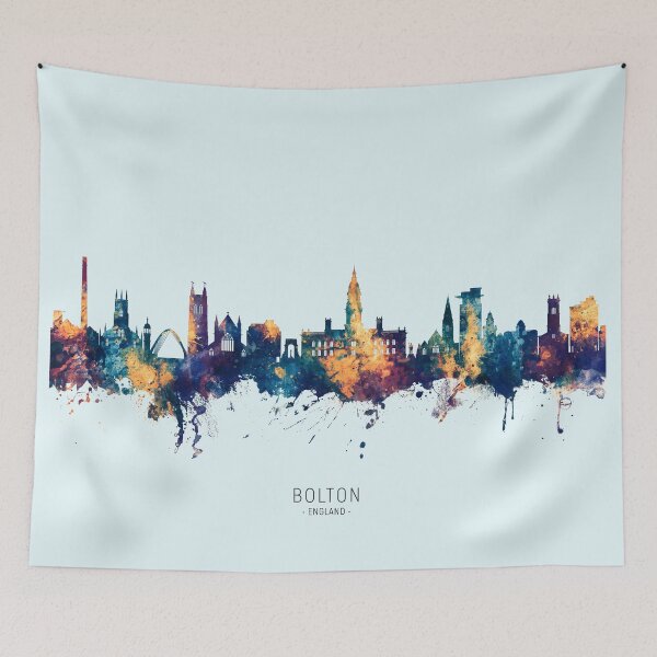 Item preview, Bolton England Skyline designed and sold by ArtPrints.
