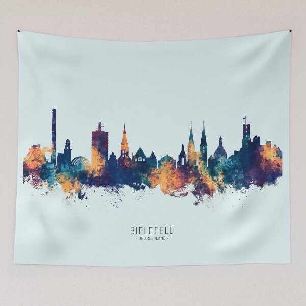 Item preview, Bielefeld Germany Skyline designed and sold by ArtPrints.
