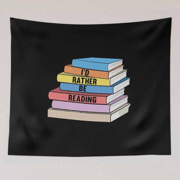 Item preview, I´d rather be reading bookstable designed and sold by mederDESIGNS.
