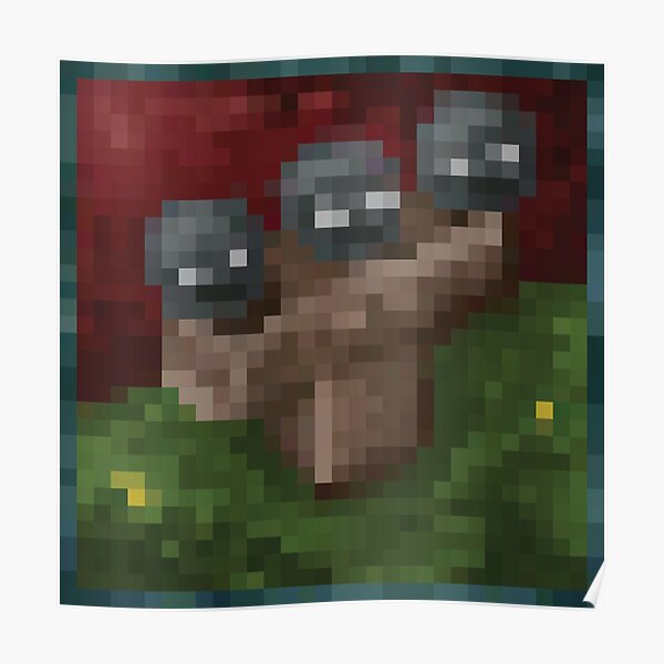 Minecraft Painting Wither Poster