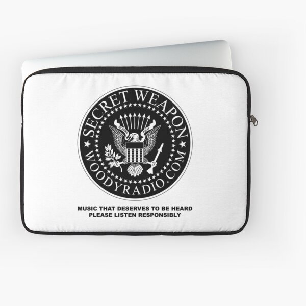 Secret Weapon Logo with Slogan Laptop Sleeve