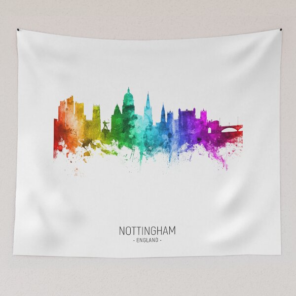 Item preview, Nottingham England Skyline designed and sold by ArtPrints.
