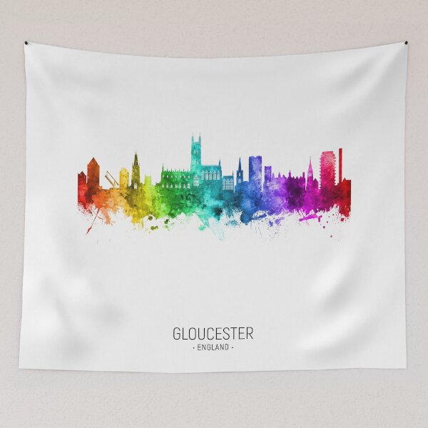 Item preview, Gloucester England Skyline designed and sold by ArtPrints.