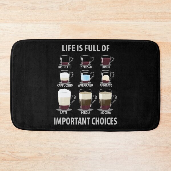 Item preview, Life is Full of Important Choices Coffee designed and sold by TheInkElephant.