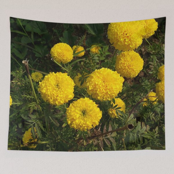 Item preview, Yellow Marigold Flowers designed and sold by PriyanDecor.