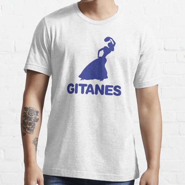 Emblème de danseuse gitane vintage des années 1970 - Ligier - Gainsbourg - imprimé bleu T-shirt essentiel
