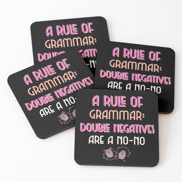 Item preview, Funny Pun - A Rule Of Grammar: Double Negatives Are a No-No designed and sold by greenchimp.