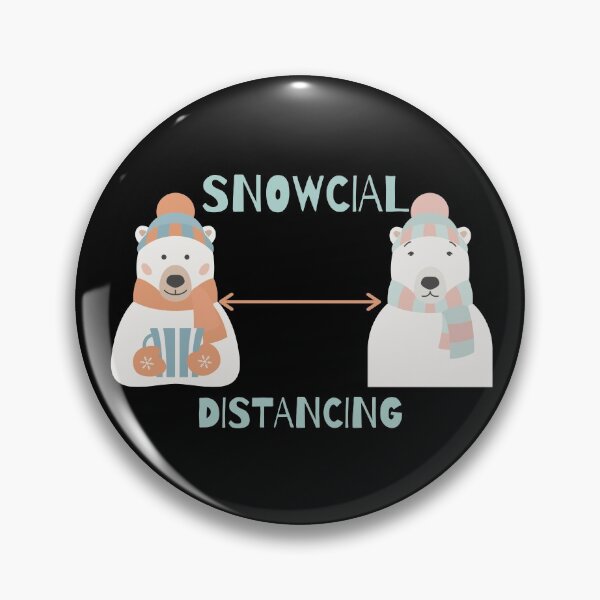 Item preview, Funny Social Distancing Snowcial Distancing Christmas Cute Polar Bear designed and sold by Irelene.
