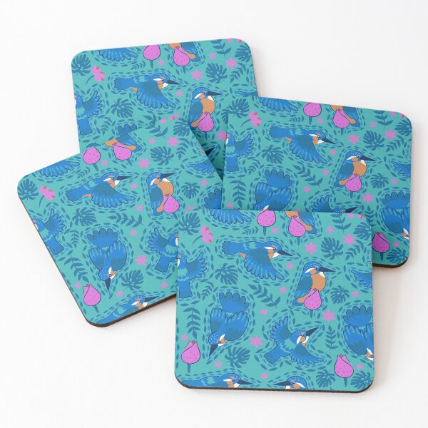 Item preview, Colorful Kingfishers designed and sold by Vector Scout Lab.