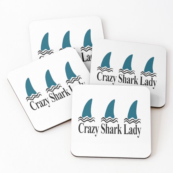 Item preview, crazy shark lady designed and sold by NancyArtDesigns.