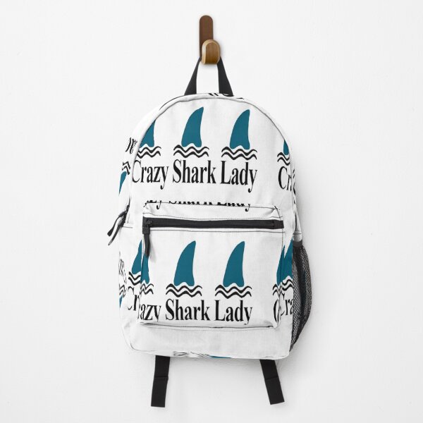 Item preview, crazy shark lady designed and sold by NancyArtDesigns.