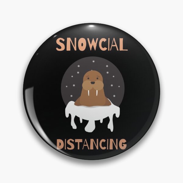 Item preview, Funny Social Distancing Snowcial Distancing Christmas Cute Seal designed and sold by Irelene.