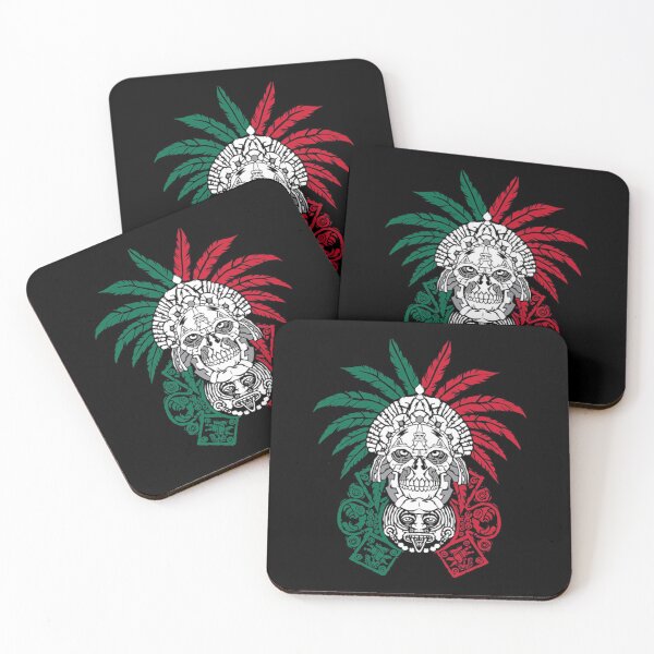 Item preview, Aztec Warrior Skull - Mexican Ancestors - Mexico Roots designed and sold by RussellRoss.