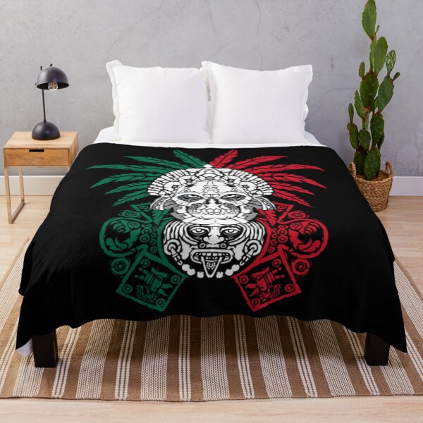 Item preview, Aztec Warrior Skull - Mexican Ancestors - Mexico Roots designed and sold by RussellRoss.