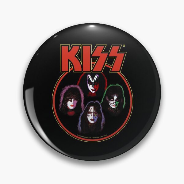 Artikelvorschau, KISS Bandlogo mit Mitgliedern entworfen und verkauft von designminimal.