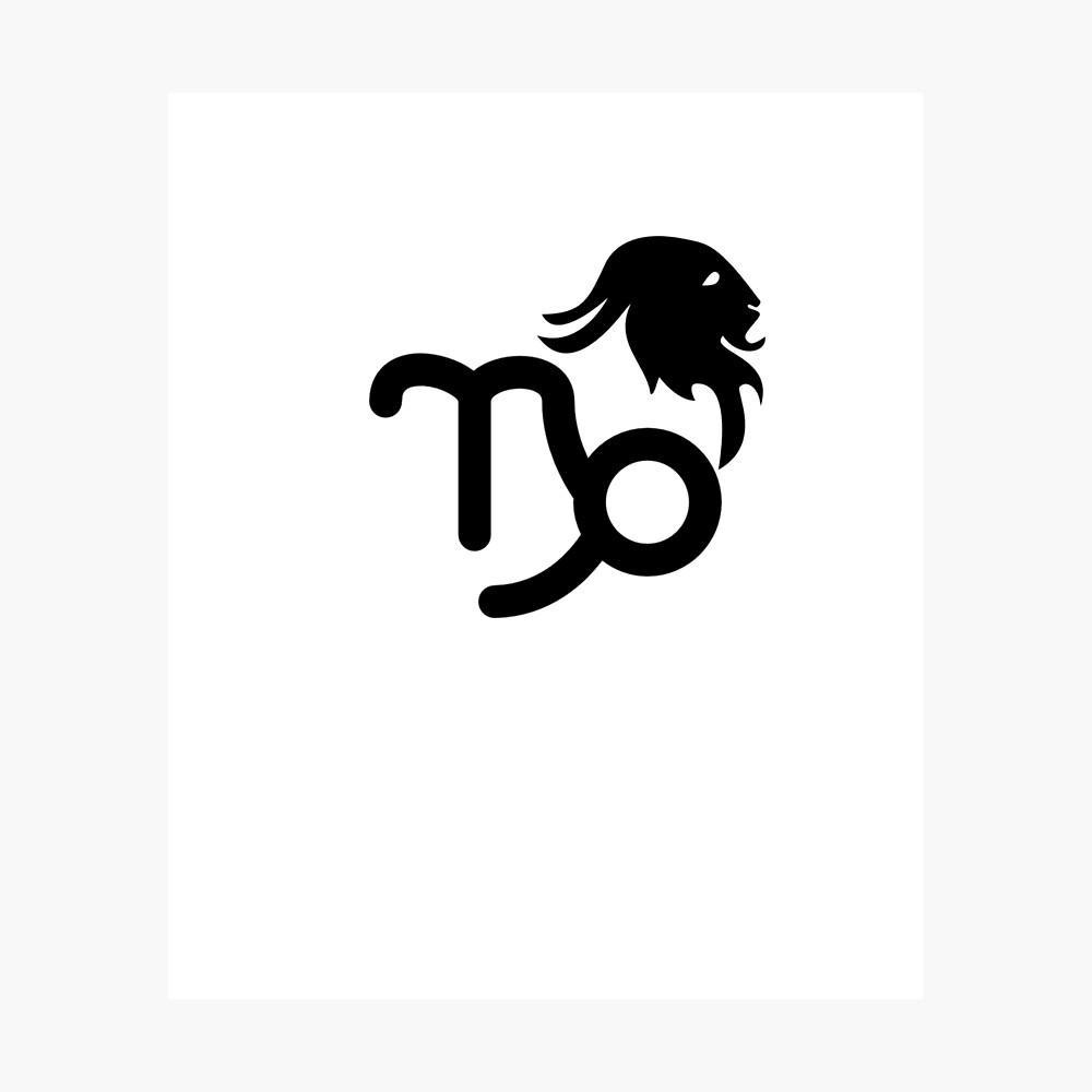 Que Criatura Mitologica Eres Segun Tu Signo Póster «Capricornio (22 de diciembre - 19 de enero)» de Cutesigns |  Redbubble