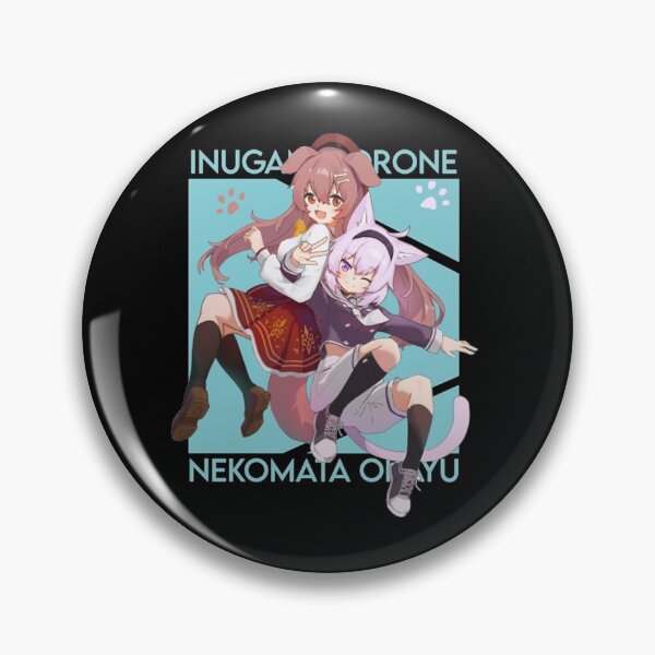 Item preview, Hololive Gamers - Inugami Korone and Nekomata Okayu designed and sold by Goodnatured30.